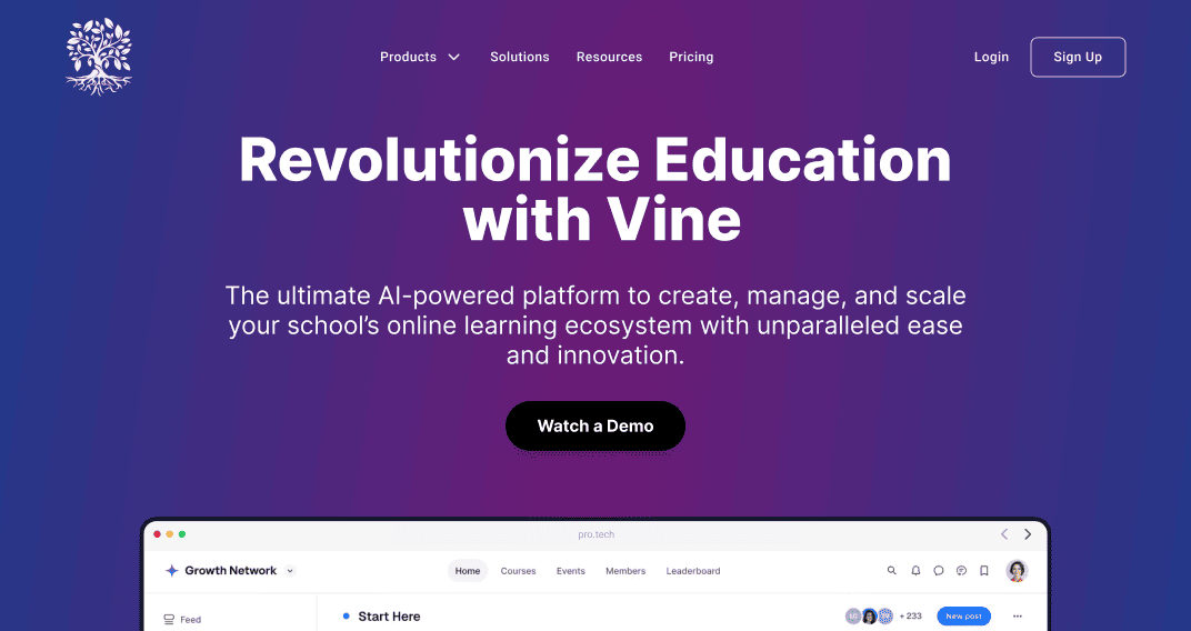 Vine - University LMS