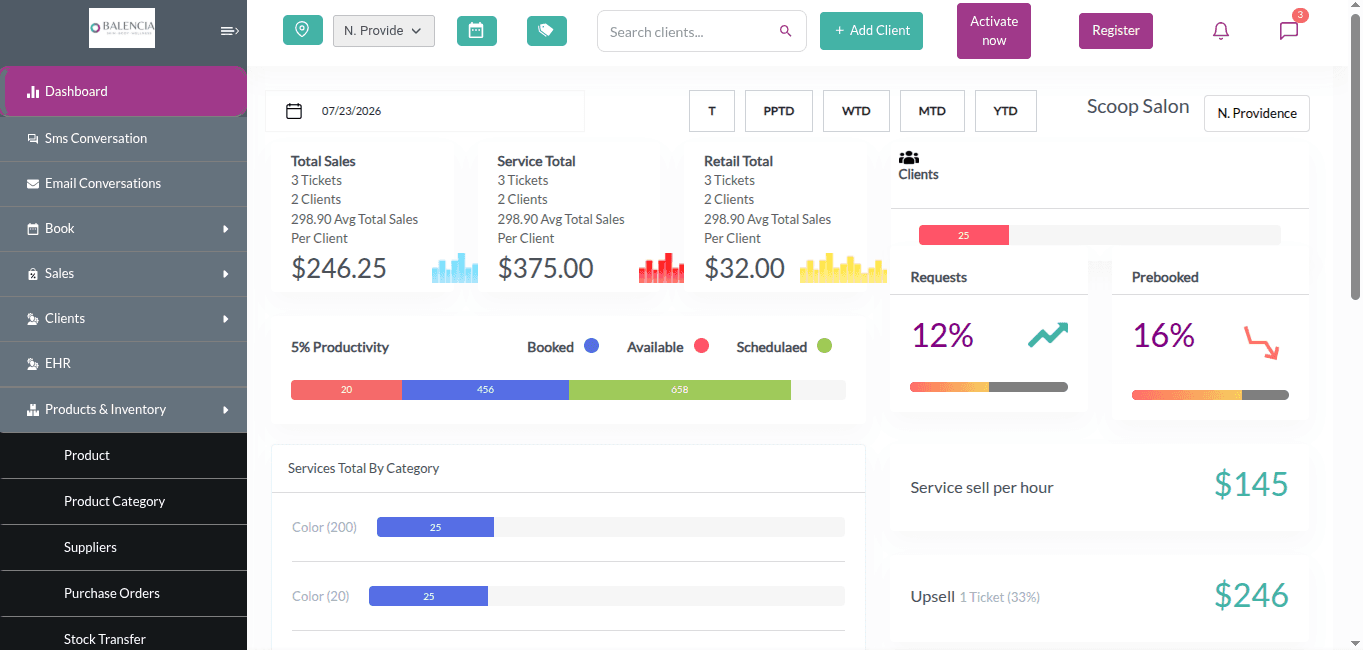 Acolide - Booking & Business Suite — SAAS, WEB APPS project case study