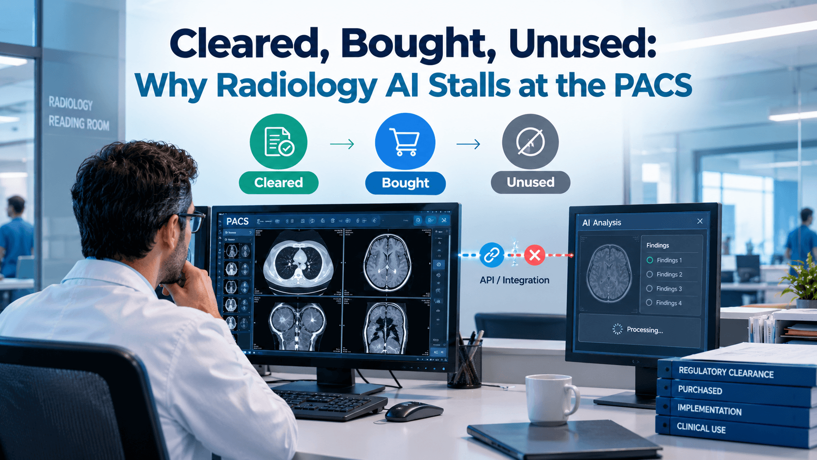 Cleared, Bought, Unused: Why Radiology AI Stalls at the PACS