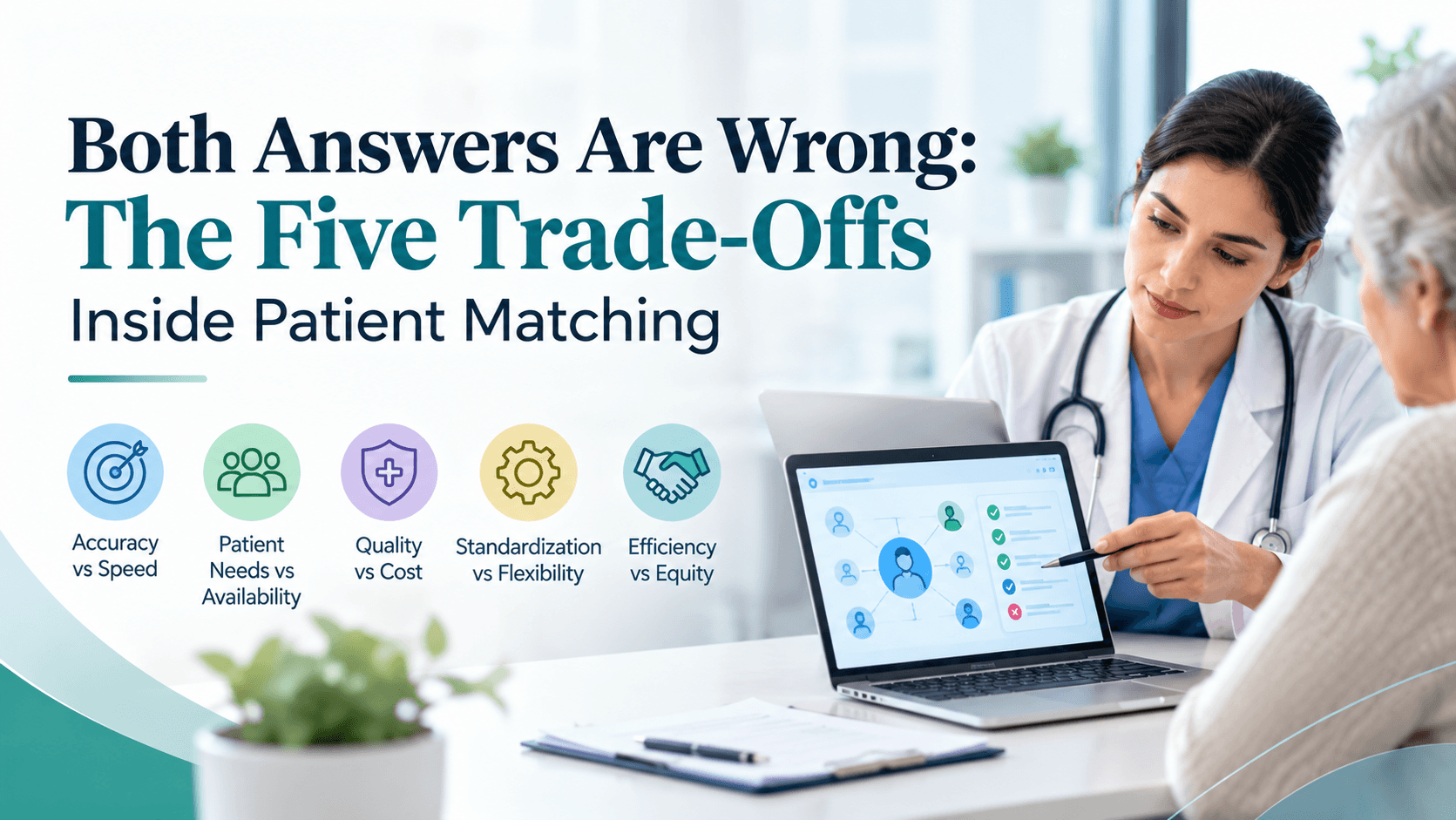 Both Answers Are Wrong: The Five Trade-Offs Inside Patient Matching
