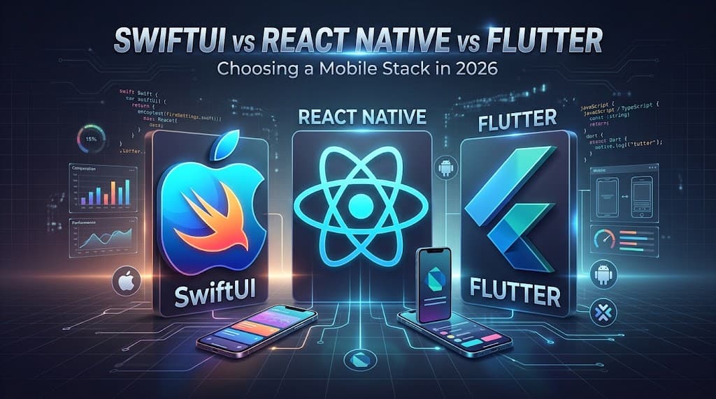SwiftUI vs React Native vs Flutter: Choosing a Mobile Stack in 2026